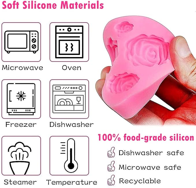 Rose Fondant Moulds