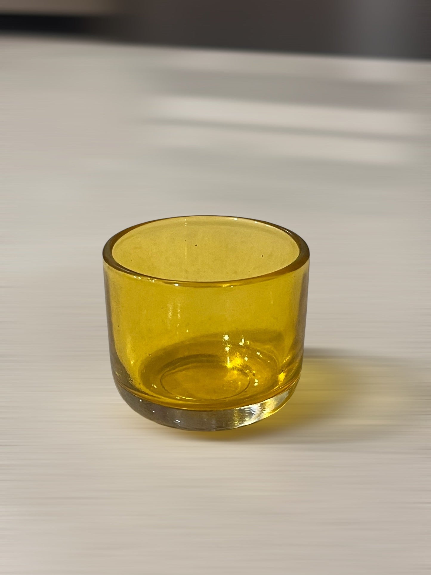 Colorful Candle Container - Yellow