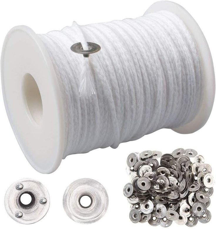 Braided Wick Roll with 100 wick tabs (61 meters)