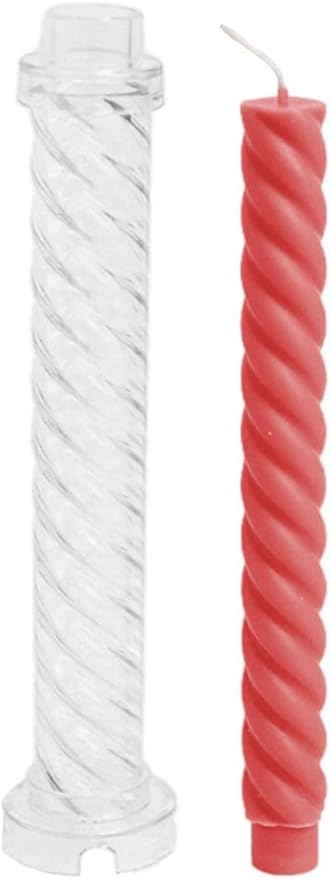 Twisted Taper Candle Pillar Mould