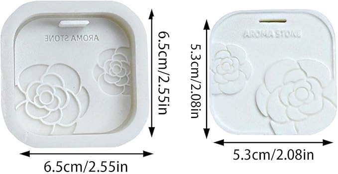 Aroma Stone Silicone Mold – Floral Hanging Diffuser for Car & Closet