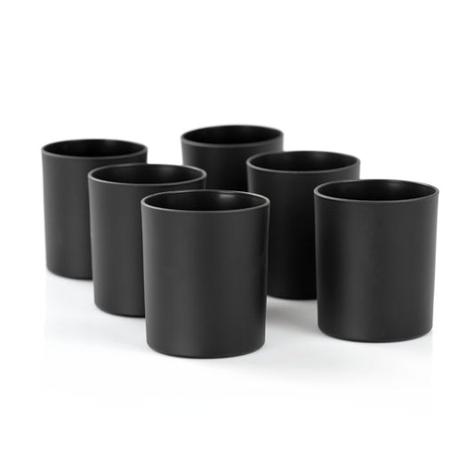 Black Matte Glass Jar
