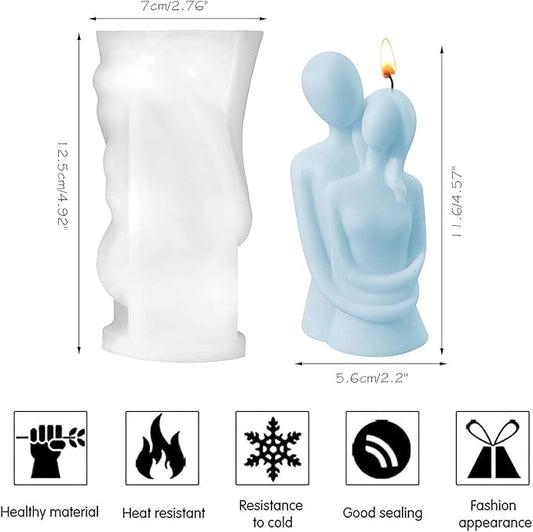 Love Couple Candle Silicon Mould