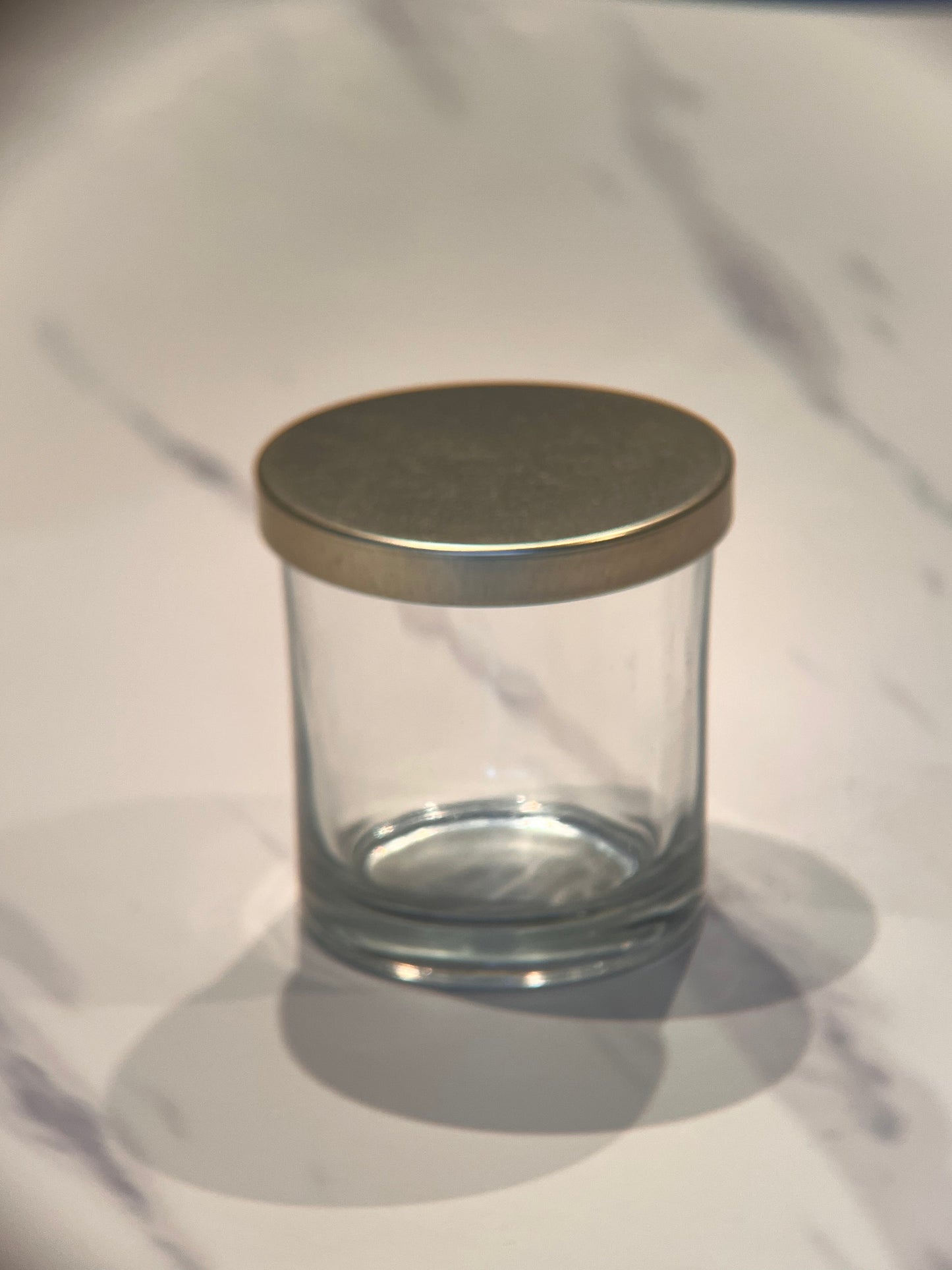 Clear Glass Jar with Golden Lid (150 gram)