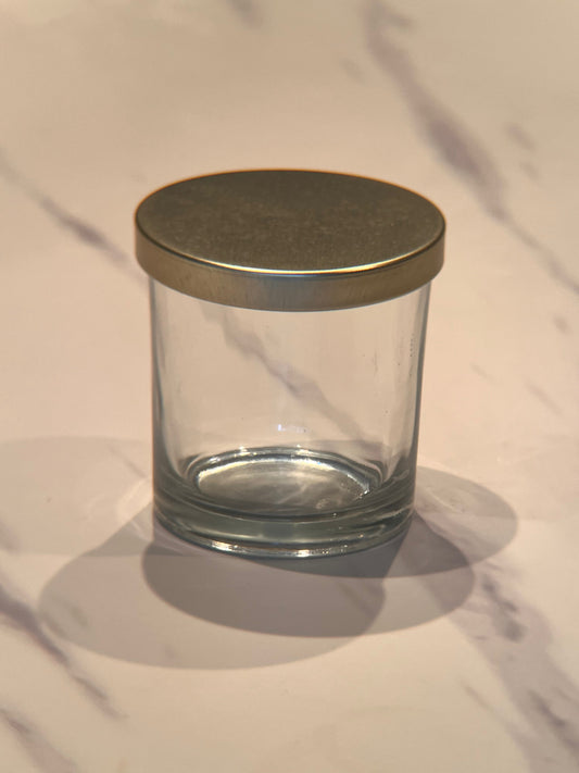 Clear Glass Jar with Golden Lid (150 gram)