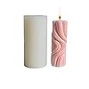 Twisted Wave Silicone Candle Mold – 3D Spiral Design