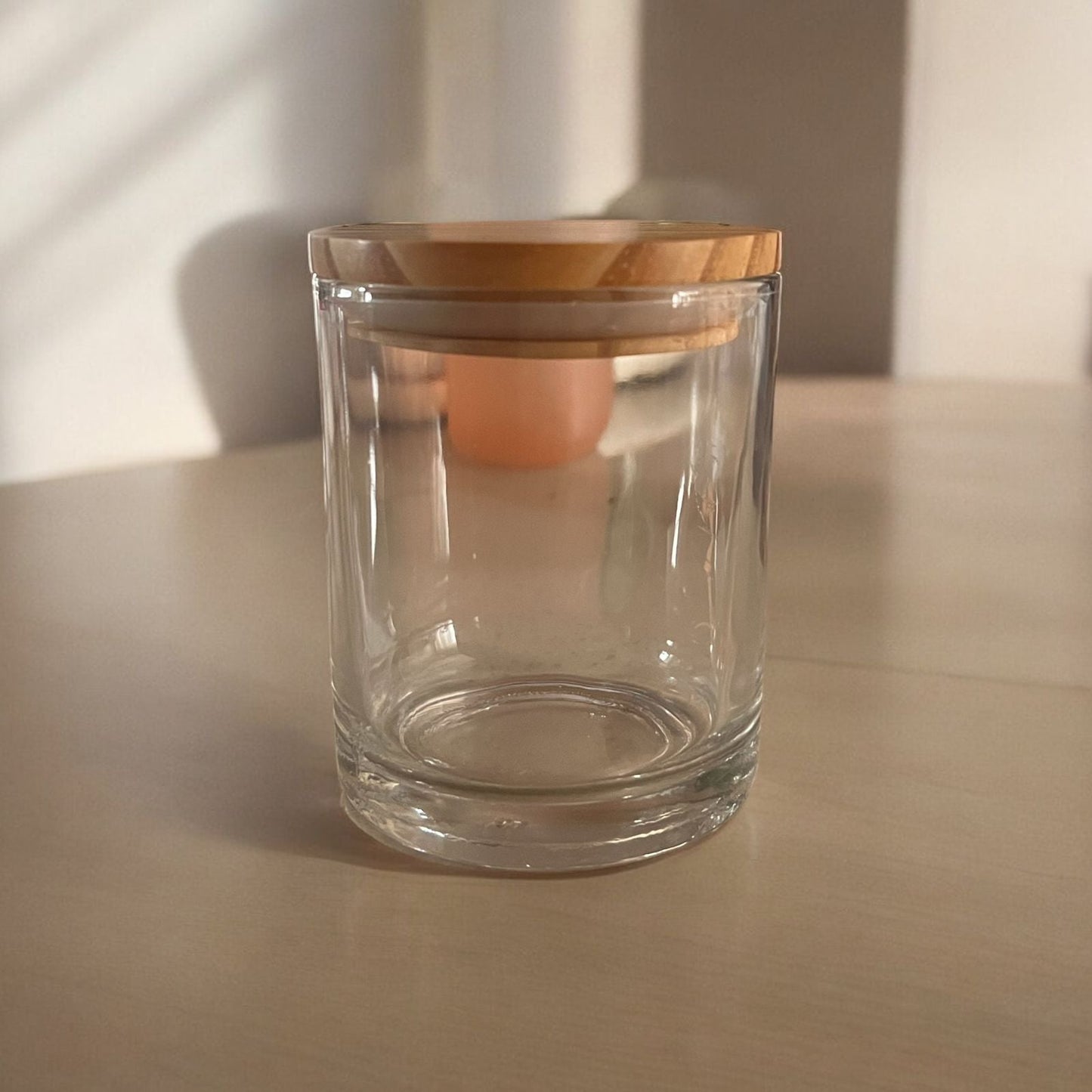 Glass Jar With Bamboo Lid