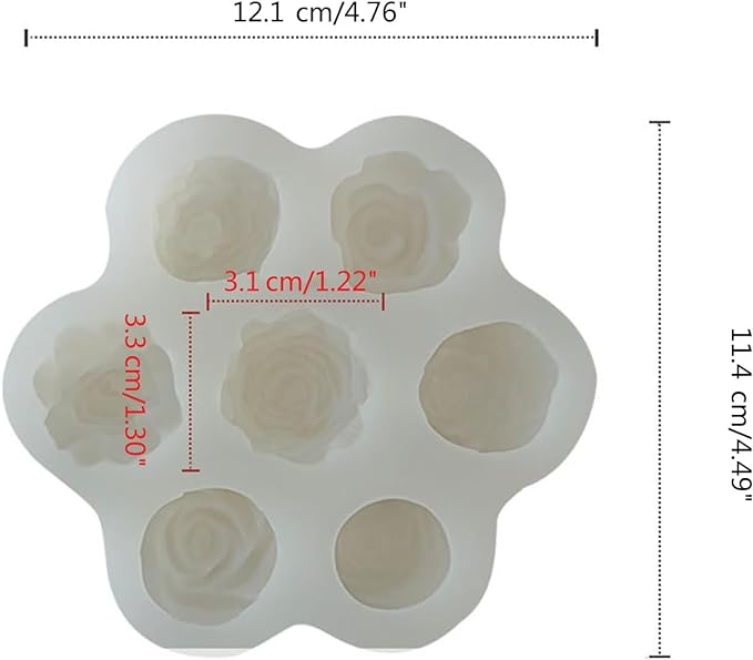 7 Different Flower Mould