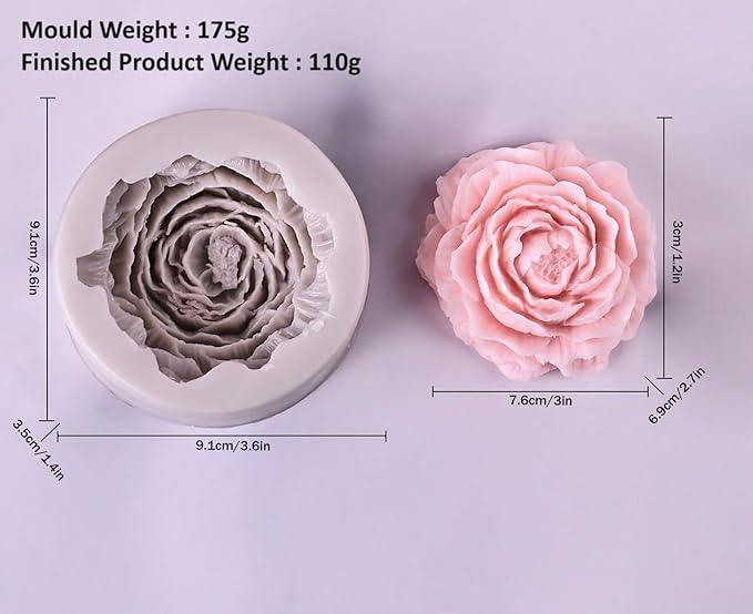 Medium Size Peony Mould