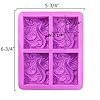 Ocean Wave Square Silicone Soap Mold – 4 Cavities