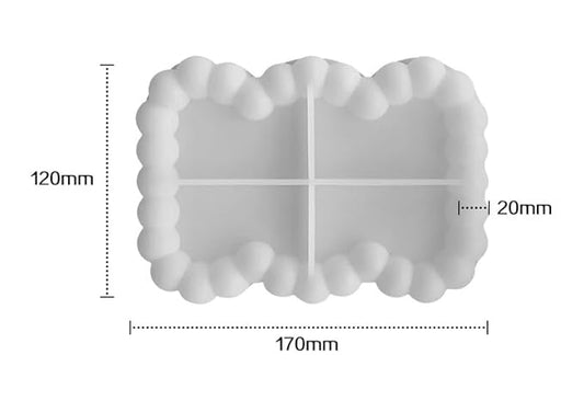 Bubble Edge Rectangular Tray Mold